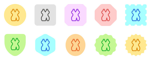 Fototapeta premium Editable cocktail dress vector icon. Clothing, fashion, apparel. Part of a big icon set family. Perfect for web and app interfaces, presentations, infographics, etc