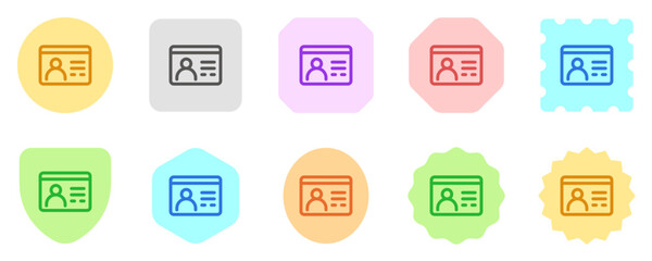 Editable profile, id, user, member, student vector icon. Online learning, course, tutorial. Part of a big icon set family. Perfect for web and app interfaces, presentations, infographics, etc