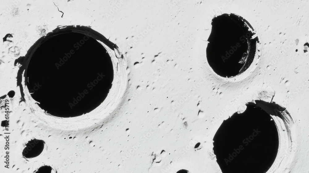 Poster abstract texture with staple holes and tears for creative background design