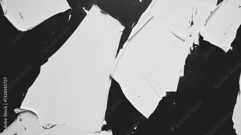 Poster abstract grunge texture with torn edges and corners for artistic design