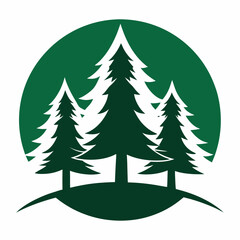 Obraz premium set of christmas trees