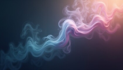 Fototapeta premium Swirling smoke ethereal pattern fluid movement