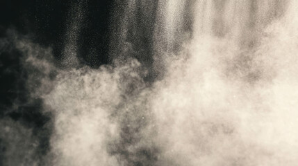 Ethereal dust and pigment in motion creating grunge effect