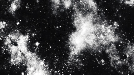 Obraz premium Cosmic dust and nebula texture with grunge overlay for abstract designs