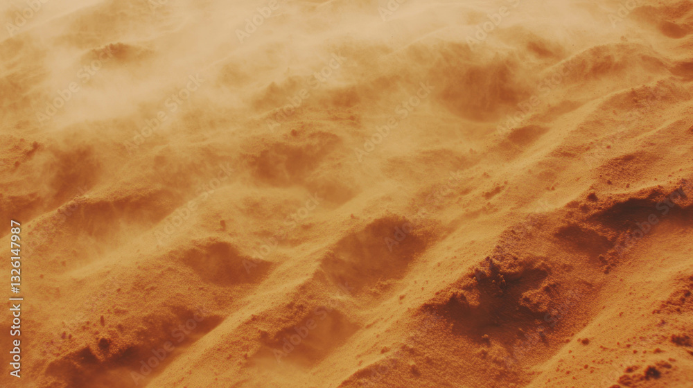 Poster desert dust texture with hazy grunge overlay for creative design projects