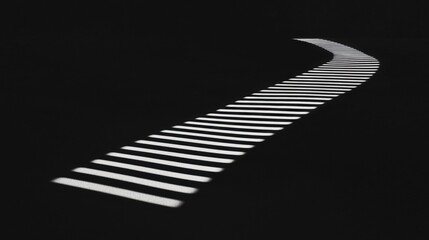 A black and white image of a staircase.