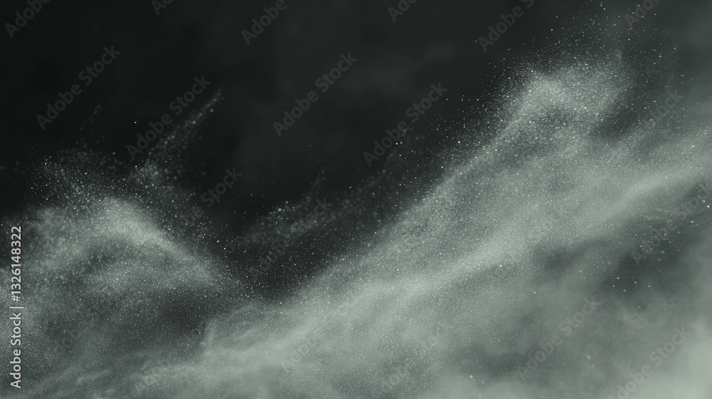 Poster ethereal glittery dust and sparkle texture with grunge effect for design