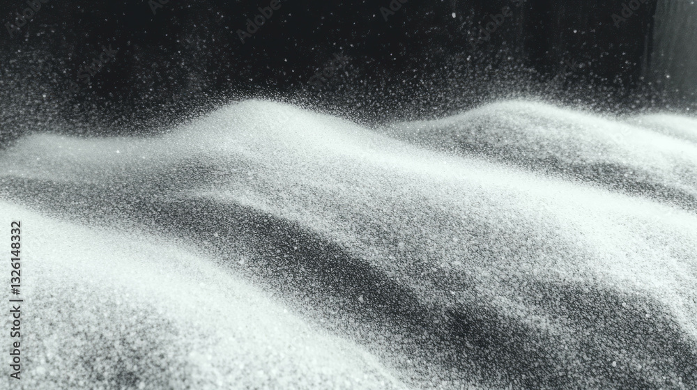 Poster Grunge dust texture with fine lint particles on furniture surface for design background
