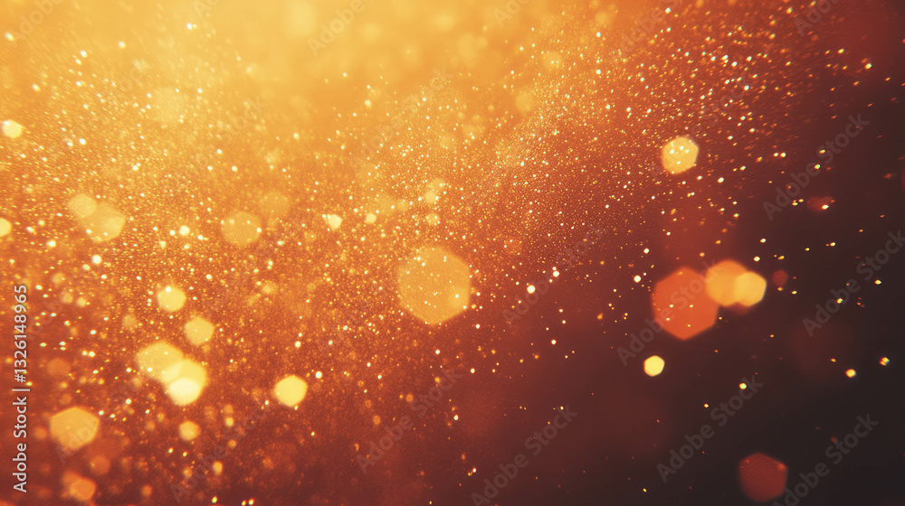 Poster metallic dust and shimmer texture with grunge effect for background design