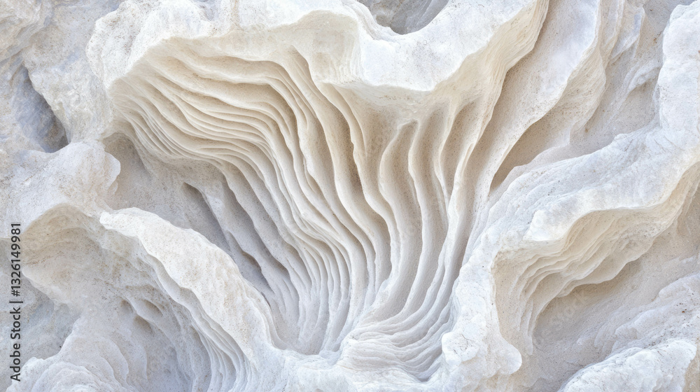 Poster elegant fossilized coral texture with intricate natural patterns for design and decor inspiration
