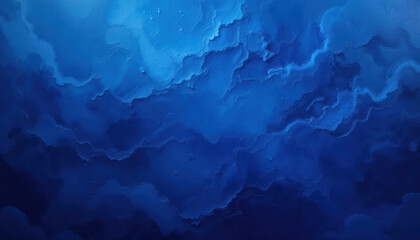 Fototapeta premium deep blue abstract background with textured clouds and waves