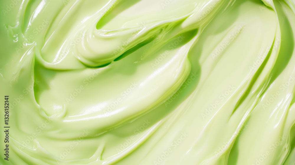Poster Smooth green texture with swirling patterns for creative design projects