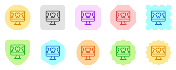 Editable dental information vector icon. Dentistry, healthcare, medical. Part of a big icon set family. Perfect for web and app interfaces, presentations, infographics, etc