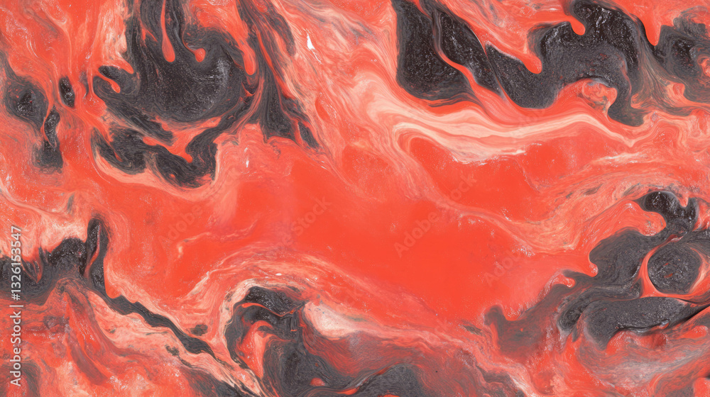 Poster Dynamic lava flow patterns and chaotic texture