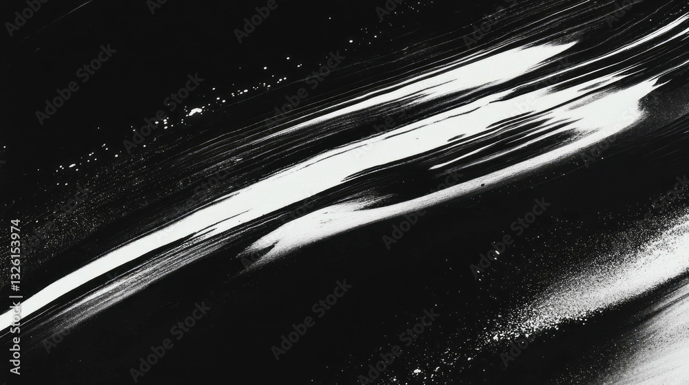 Poster Abstract lo-fi printer texture with ink bleed and feathering effect for artistic design