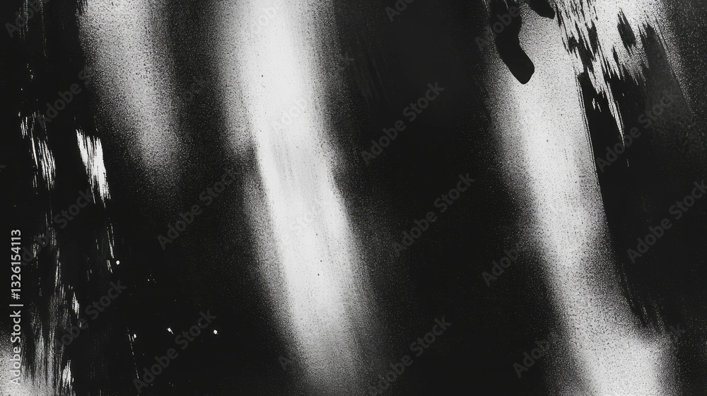 Poster abstract lo-fi printer texture with smudged ink and streaks for creative design