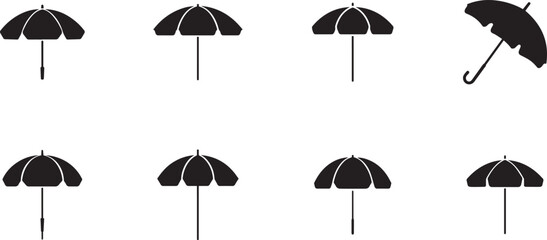 Umbrella Vector Illustration for Beach and Outdoor Protection