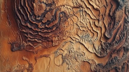 an extreme close-up of the bark of an ancient, rare tree, revealing deep cracks, intricate patterns, and rich earthy tones. 