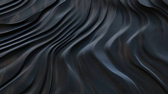 African blackwood textured waves creating density and chaos patterns