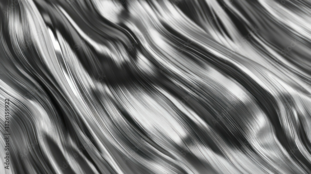 Poster brushed titanium texture with chaotic grain pattern for industrial design