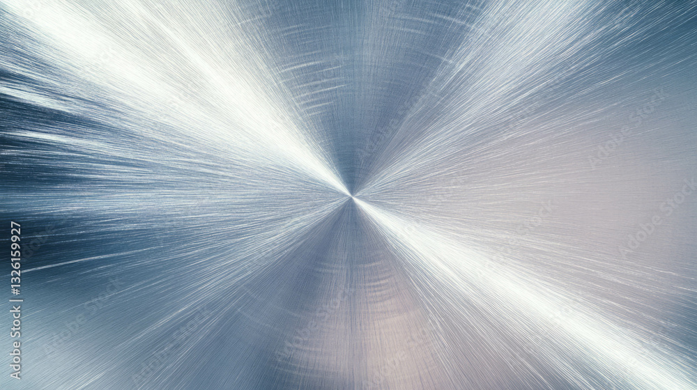 Poster abstract textured background of brushed metal with radiating grain patterns for design
