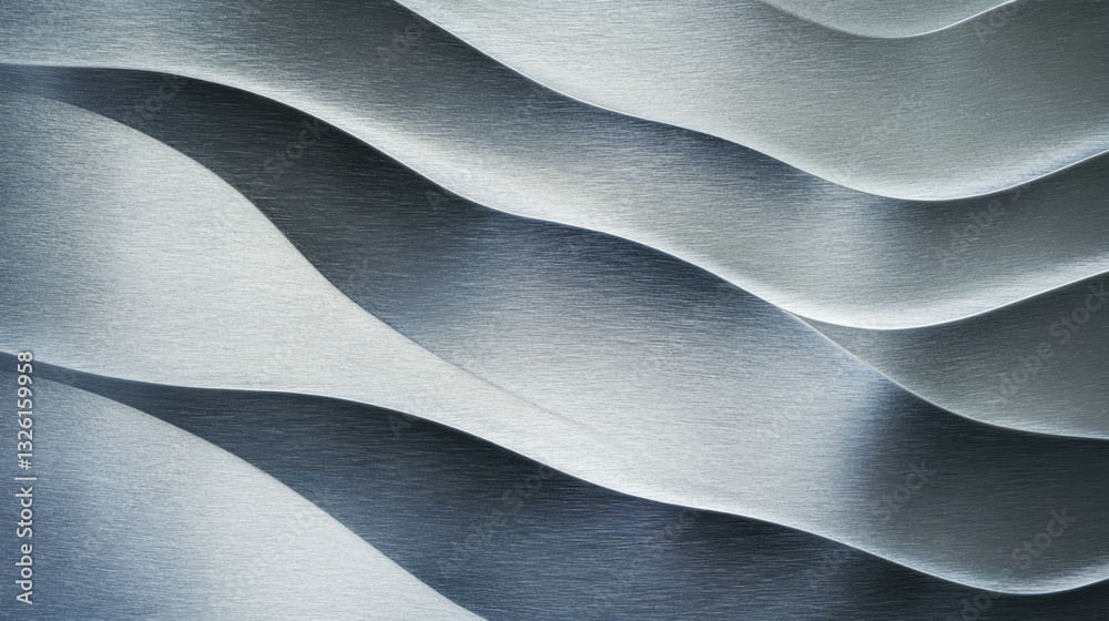 Aufkleber abstract brushed titanium texture with chaotic grain pattern for modern design