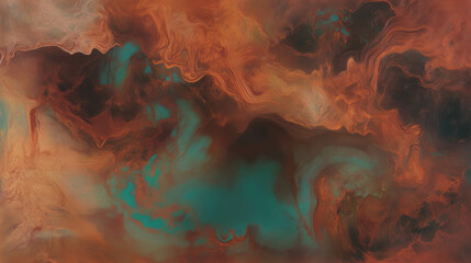 Fototapeta premium Abstract chaos burl wood resin texture in earthy tones for artistic design