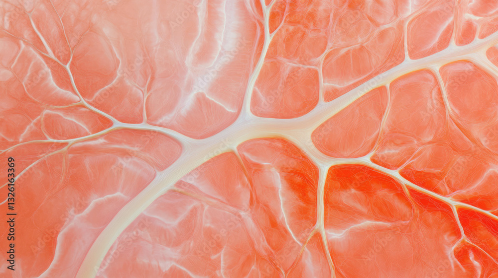 Poster intricate texture of dry leaf veins creating organic chaos in nature