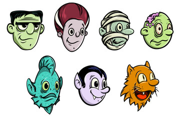 Cute Cartoon Monsters