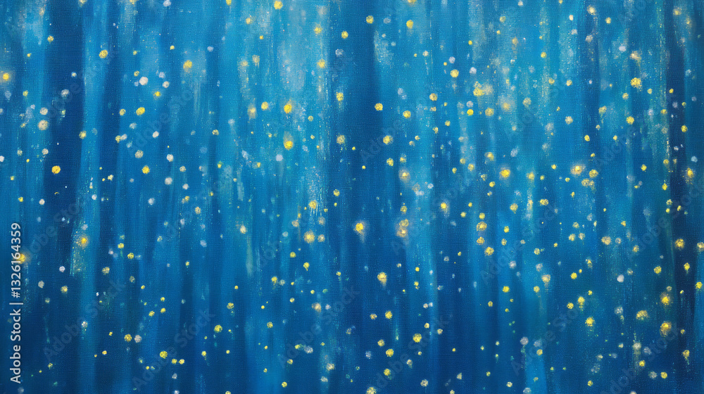Poster enchanting forest fireflies and twinkling lights texture for visual design