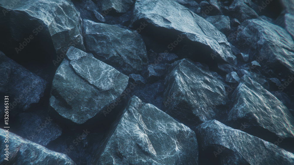Poster texture of gneiss rock with banding patterns and natural chaos