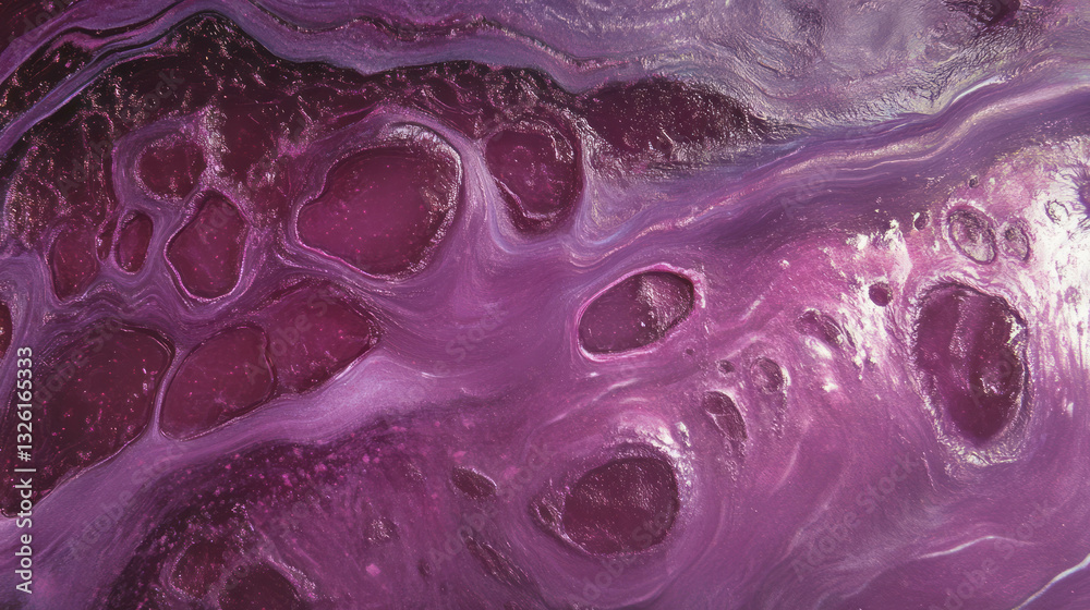 Poster Abstract grape jam texture with chaotic patterns for creative design