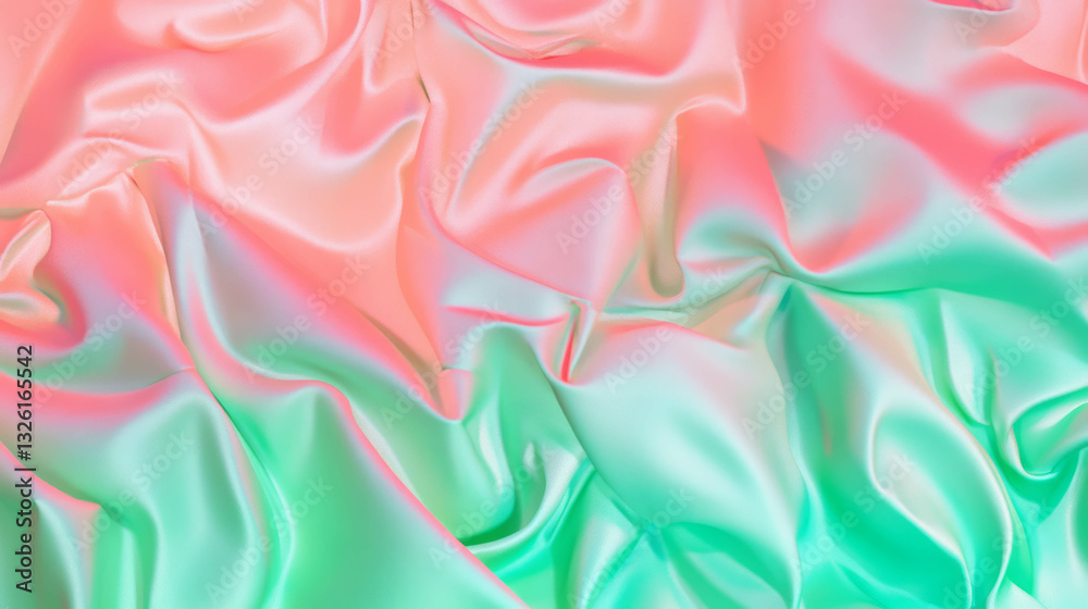 Poster minimalist green and pink gradient texture for design projects