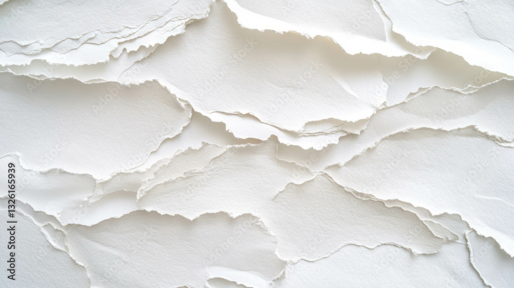 Poster abstract texture of handmade paper with deckle edge for creative chaos design projects