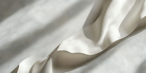 Soft off-white paper backdrop with flowing texture and elegant curves