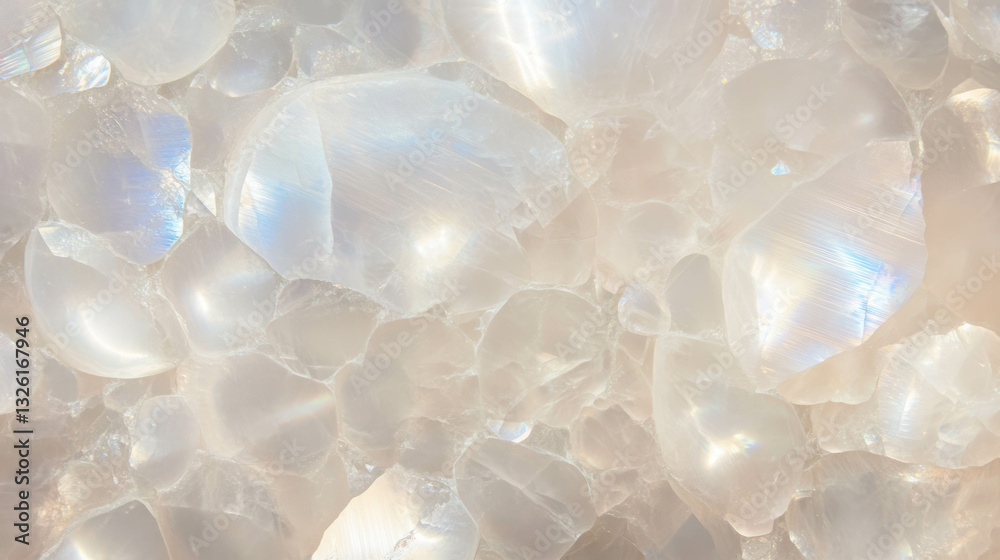 Poster mesmerizing moonstone texture with adularescence effect for creative design