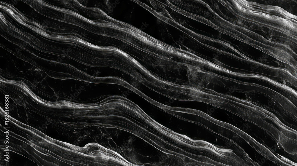 Poster abstract chaos with flowing obsidian texture and organic lines for creative design projects