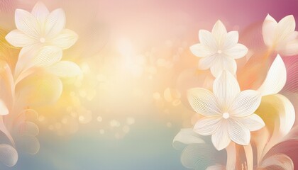 Obraz premium A modern and stylish soft pastel gradient background adorned with delicate white Eucharist symbols. A serene and contemporary design perfect for religious themes