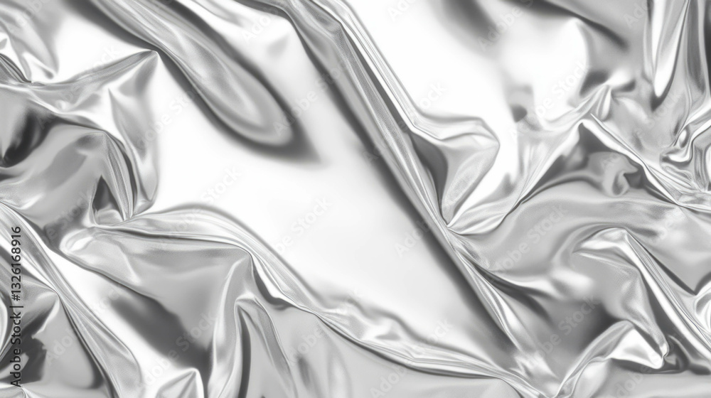 Poster elegant abstract surface metal texture with reflective silver and white patterns