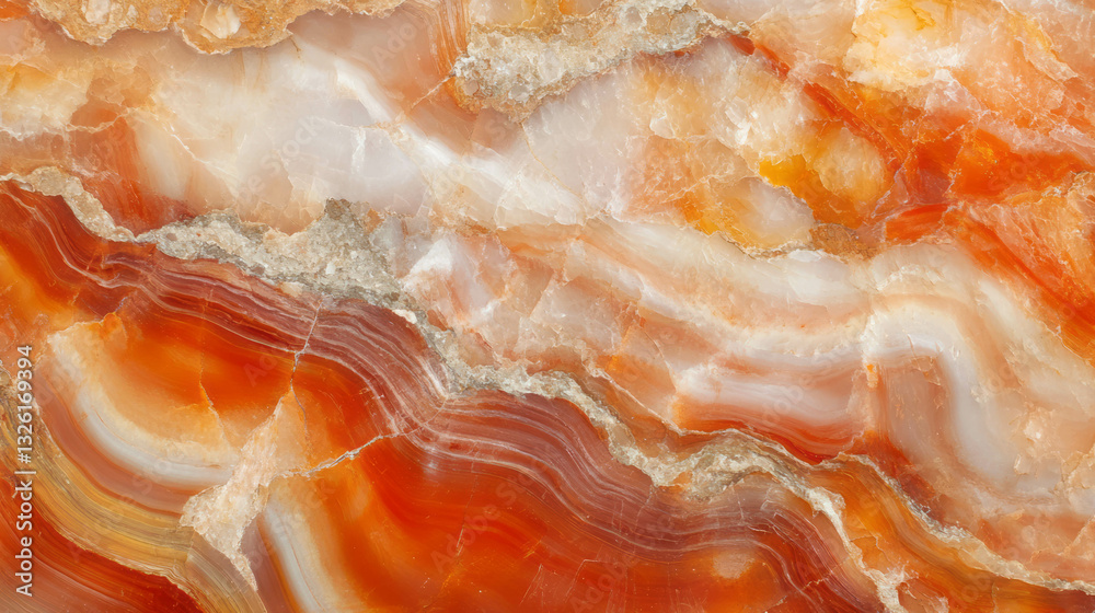 Poster natural patterns: petrified wood and moss texture for artistic design