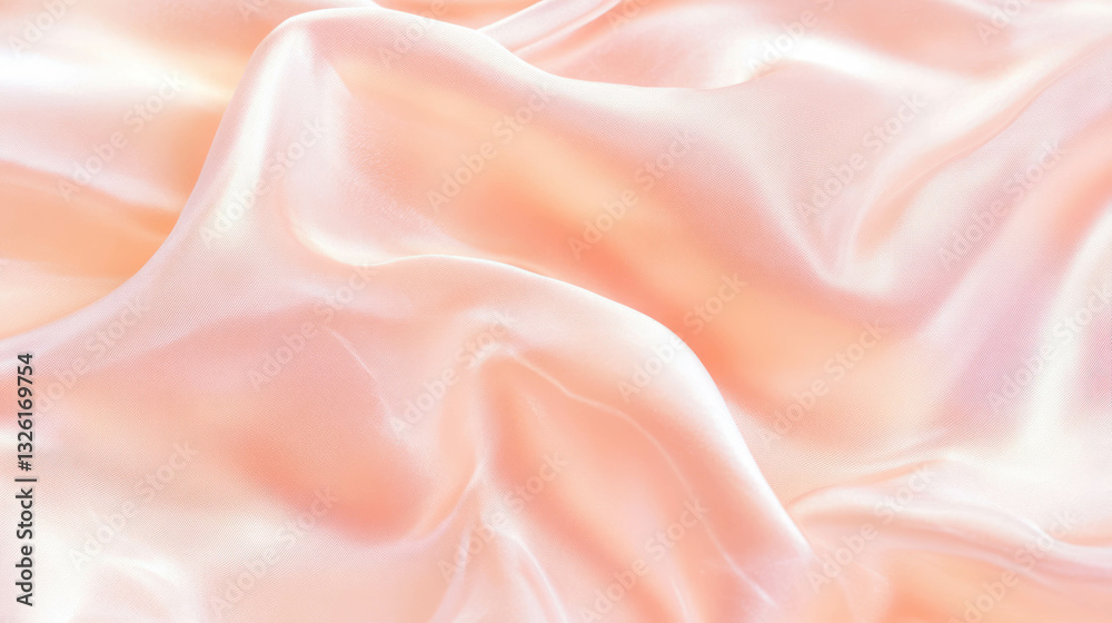 Poster elegant pink ivory silk texture with subtle sheen and flowing chaos for design projects