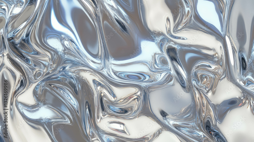 Poster abstract platinum texture with dynamic chaos for modern design
