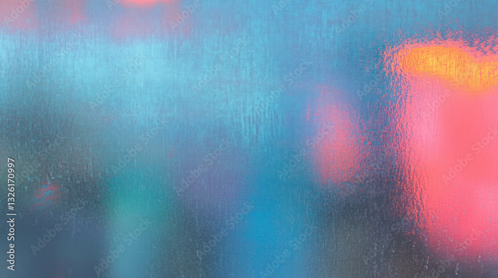 Poster abstract rainy window texture with colorful blur for creative design