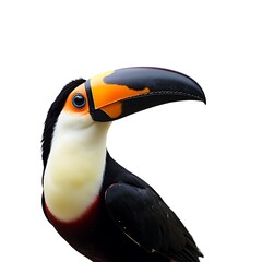 Naklejka premium toucan isolated on white background