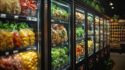 Automated Grocery Vending Machines Filled with Fresh Produce