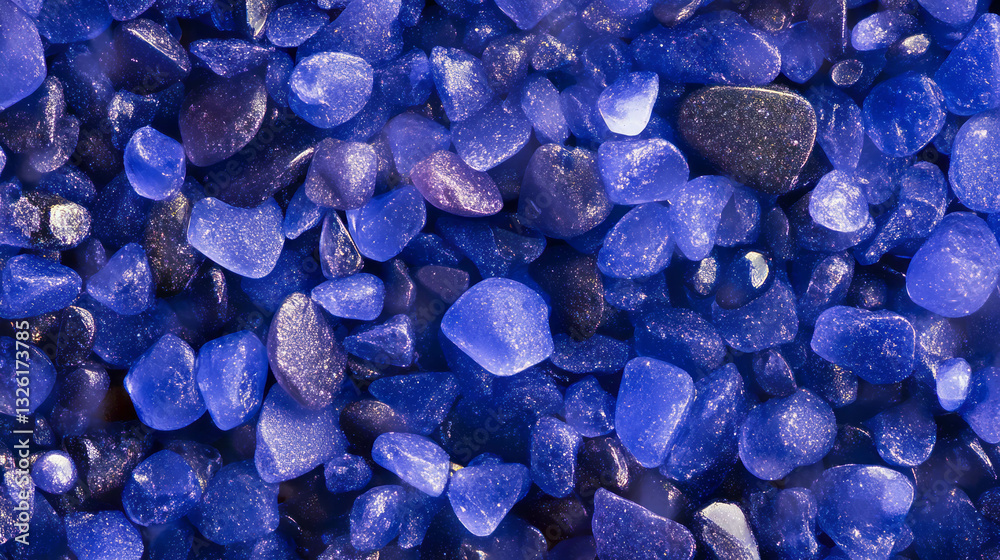 Aufkleber sapphire sand texture with water droplets for abstract design and background