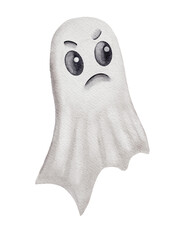 Halloween bat spirit watercolor pattern for festive decorations and packaging ideas
