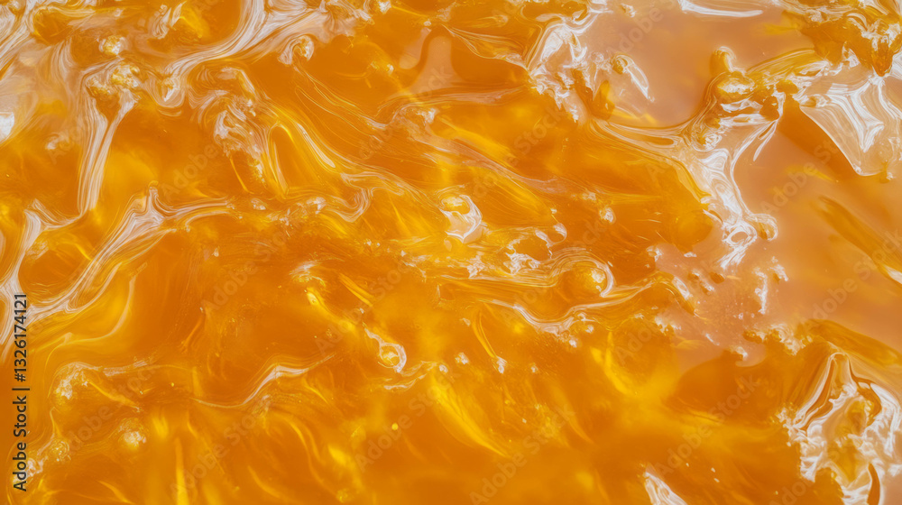 Poster vibrant sea buckthorn jam texture capturing dynamic color energy