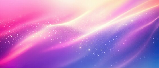 A vibrant pink and blue abstract design featuring stars