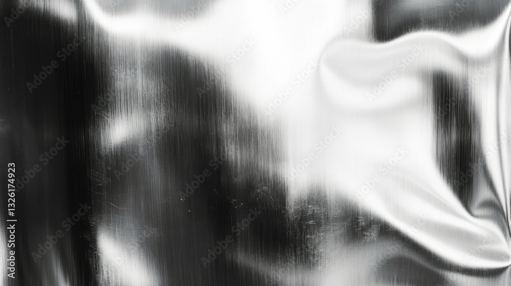 Poster abstract stainless steel texture with chaotic shiny patterns for modern design